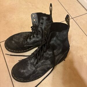 Doc Marten Gray Tie Dye Boots Women’s